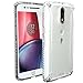 Poetic Moto G4 / Moto G4 Plus Case, Affinity Series Premium Thin/No Bulk/Clear/Dual Material Protective Bumper Case for Motorola Moto G4 / Moto G4 Plus (2016) Frosted Clear/Clear