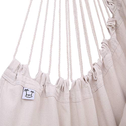 OnCloud Hanging Hammock Chair Porch Swing (Beige)