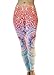Comfy Yoga Pants - Workout Capris - High Waist Workout Leggings for Women - Lightweight Printed Yoga Legging Multicoloured