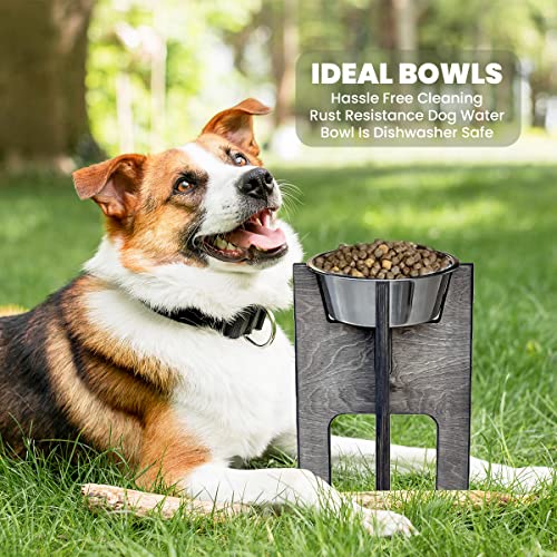 My Butler Bowl Dog Food Stand Elevated Dog Bowls for Large Dogs