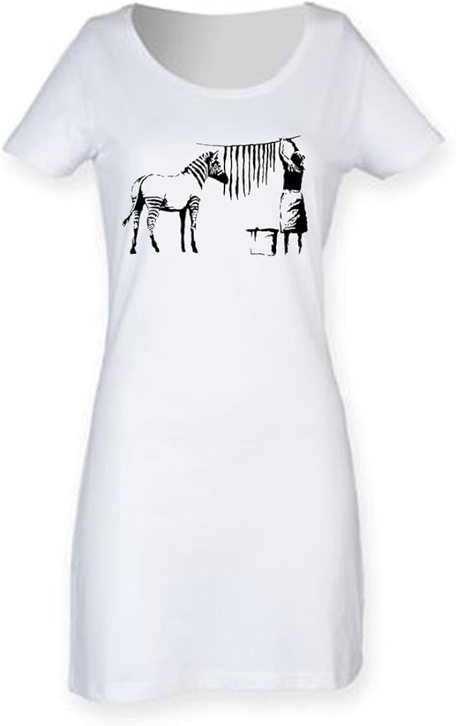 zebra t shirt dress
