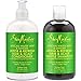 Shea Moisture, African Water Mint & Ginger – Detox Hair & Scalp Gentle Combination Set for Unisex, Shampoo 13 Fluid Ounce & Conditioner 13 Fluid Ounce
