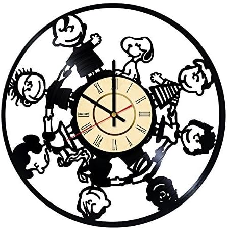 Snoopy Funny Cartoon Vinyl Record Wall Clock - Get unique kids room wall decor - Gift ideas for baby, kids and girls – Unique Peanuts Snoopy Art