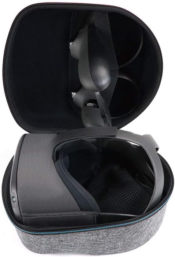HissKong Hard Carrying case for Oculus Quest All-in-one VR Gaming Headset and Controllers - 64GB 128GB Protective Storage Travel Box - Grey