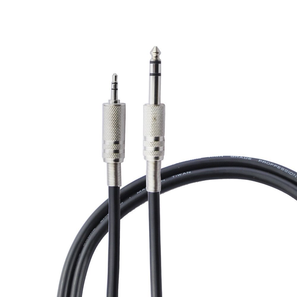 LiKuCo 3.5mm 1/8" Male to 6.35mm 1/4" Male TRS Stereo Audio Cable for iPod, Laptop,Home Theater Devices, and Amplifiers (5Feet)