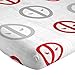 Marvel Deadpool Invasion 3 Piece Twin Sheet Set, White/Gray/Red