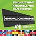 Mohu Blade TV Antenna, HD, Indoor Antenna, 50 Mile Range, Amplified, Get Free TV, 4K Ready