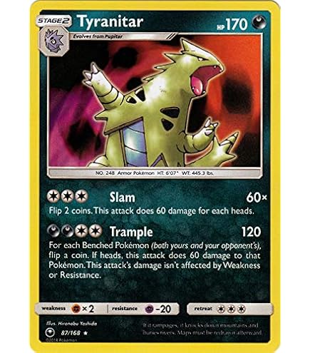 Pokemon - Tyranitar (56/124) - XY Fates Collide - Holo : Amazon.ca