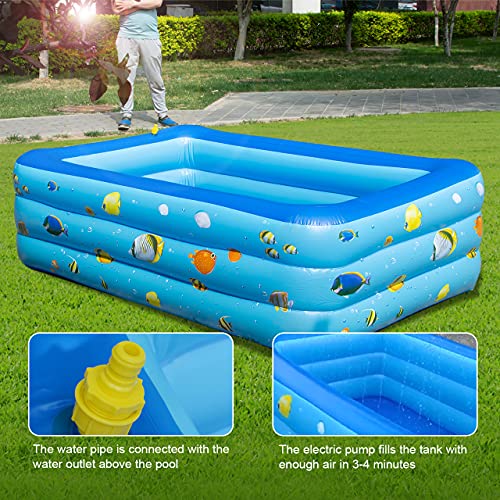 funwill Inflatable Swimming Pool with Sprinkler 95\