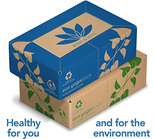 Eco-Yoga-BlockHealthy-for-You-and-The-Environment-100-Made-from-Recycle-Its-Light-and-Durable-9x6x3