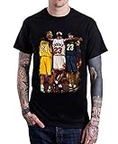 Seven Wolf Kobe Bryant Michael Jordan LeBron James men's Tee