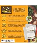 Toucan Craft Supplies Recipe Card Protectors, Refill Sheets for 3 Ring Binders,  Recipe Book Pocket Page Sheet Protectors, Holds 4 x 6-inch pockets, 4 Cards Per Sheet, Clear 50 Pack