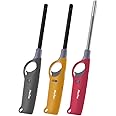 No Butane Fuel Inside - 3 Pack Refillable Butane Lighter, Multi-Purpose Lighters for Camping Survival Hiking Fishing