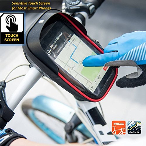 Bike Phone Bag for iPhone Samsung Galaxy 6.0 Inch Multifunctional Sensitive Waterproof Touch Screen for Android and iOS Phones Great for Outdoor Biking Sports & Mountain Bike