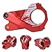 Bike Handlebar Stem 31.8mm Aluminium Alloy Hollow Handlebar Stem Cycling Mountain Bike Handlebar Riser(red)thumb 1
