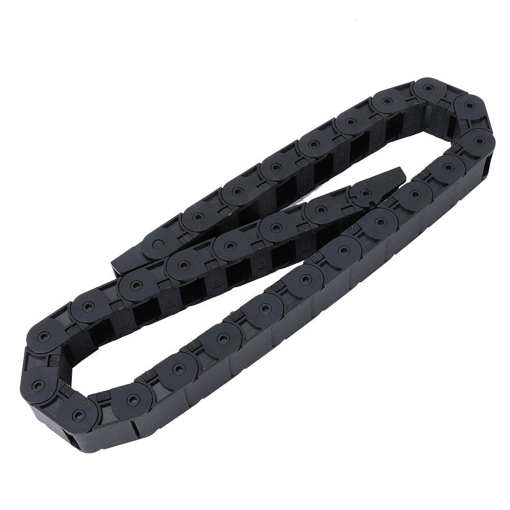 1m R18 Cable Drag Chain Black Nylon Wire Carrier Nylon Cable Drag Chain CNC Machine Tool 18x25mm (R18 18 * 25mm)