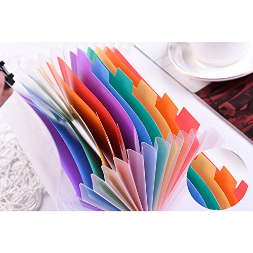 Goblin's Treasures 13 Pockets A6 Rainbow Expanding Folder A6 Mini Index File Folder