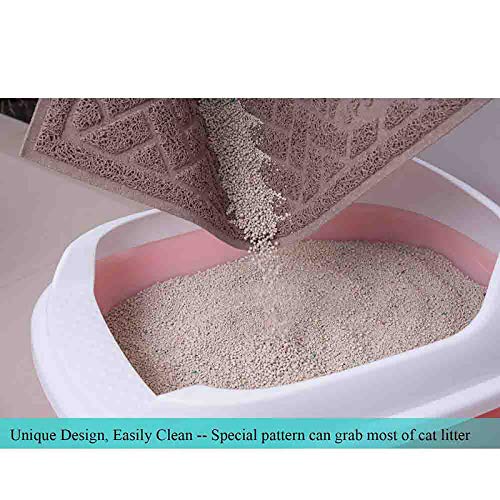 UPSKY Double Large Cat Litter Mat (24'' x 20'' x 2 Pieces), Premium
