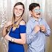 Photo Booth Props - Set with Chalkboard Style Sign With Stand | Perfect for Weddings, Birthdays, or any Celebration | 60 Pieces