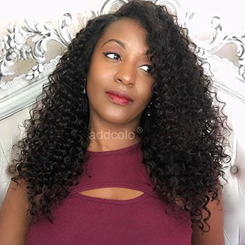 Addcolo 150% Density Curly Lace Front Human Hair Wigs with Baby Hair 8a Grade Remy Hair 13x6 Deep Part Front Lace Wig(Lace Front Wig 16")