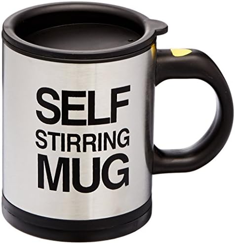 DORABO Self Stirring Coffee Mug, Automatic Mixing Stainless Steel Cup, To Stir Your Coffee, Tea, Hot Chocolate, Milk, Protein Shake, Bouillon, Ideal For Office, School, Gym, Home