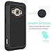 J1 2016 Case, Galaxy Amp 2 Case, Galaxy Express 3 Case, OEAGO [Shockproof] [Impact Protection] Hybrid Dual Layer Defender Protective Case Cover for Samsung Galaxy Amp 2 / J1 2016 / Express 3 - Black