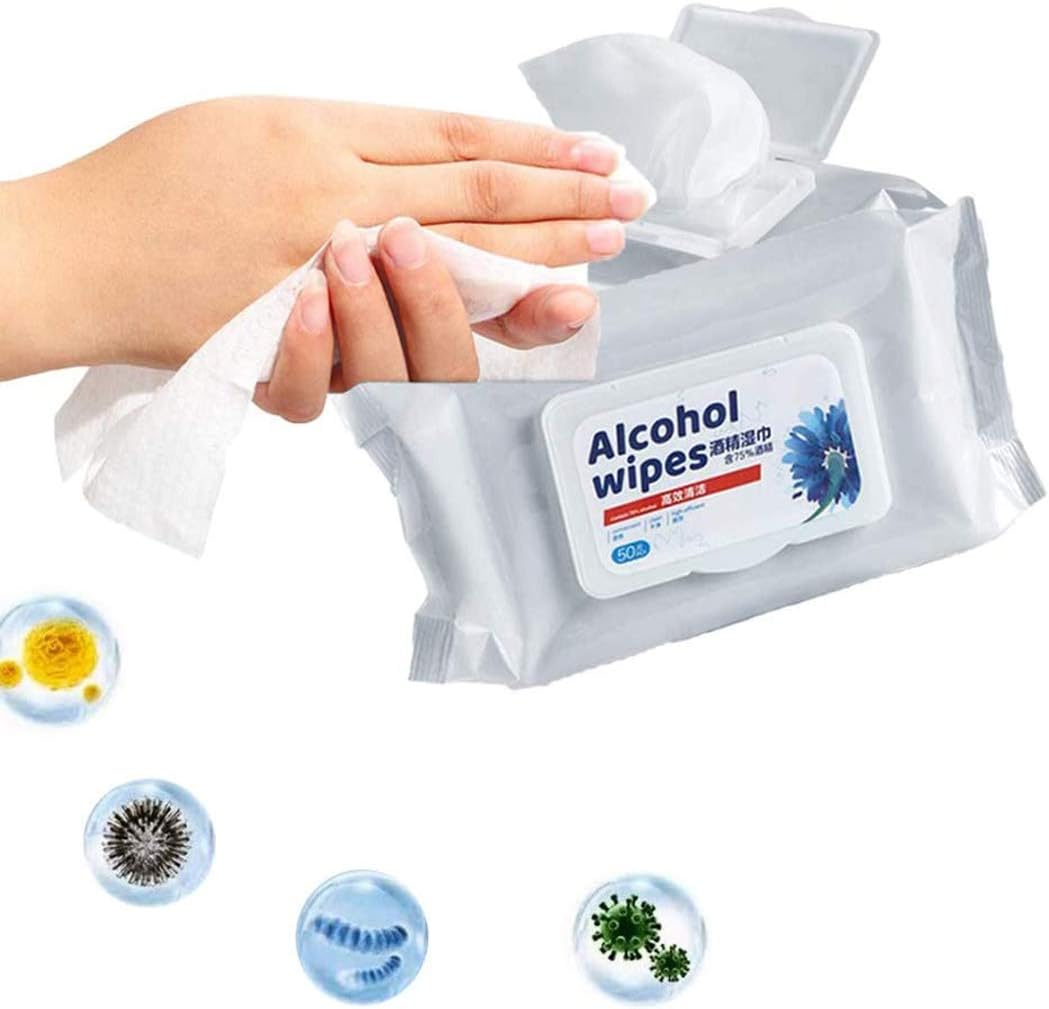 Disinfectant Wipes Portable Wet Tissue Mobile Phone Skin Toys Cleaning Travel (Disinfectant Wipes -2pack)