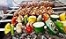 SHOPTADA Set of 8 Professional Stainless Steel Shish Kebob Skewers, 24