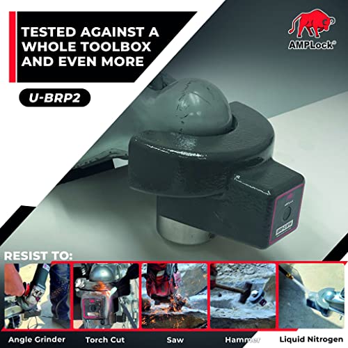 AMPLOCK UBRP2 2'' RV Lock/Trailer Coupler Lock/Boat Trailer Lock