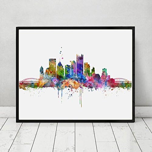 St Petersburg Skyline Art Print Painting Inspirational Skyline City Nursery Petersburg Wall Art Poster Watercolor Art Decor No Frame P236
