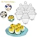 WEBSUN Boiled Egg Cooker Hard & Soft Egg Maker with Egg Separator AS SEEN ON TV, BPA Free Non Stick Boiled Egg Maker without Egg Shell