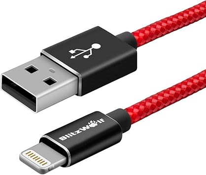 relámpago de datos cargador USB cable de nylon de 1m de cable Apple iPhone iPad iPod MFI
