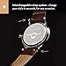 Ambassador Luxury Watch for Men - Heritage 1921 Silver Case with Brown Leather Strap with Swiss Quality