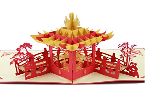 IShareCards Handmade 3D Pop Up Greeting Cards China Culture Suzhou Gardens (Suzhou Gardens BD0132)