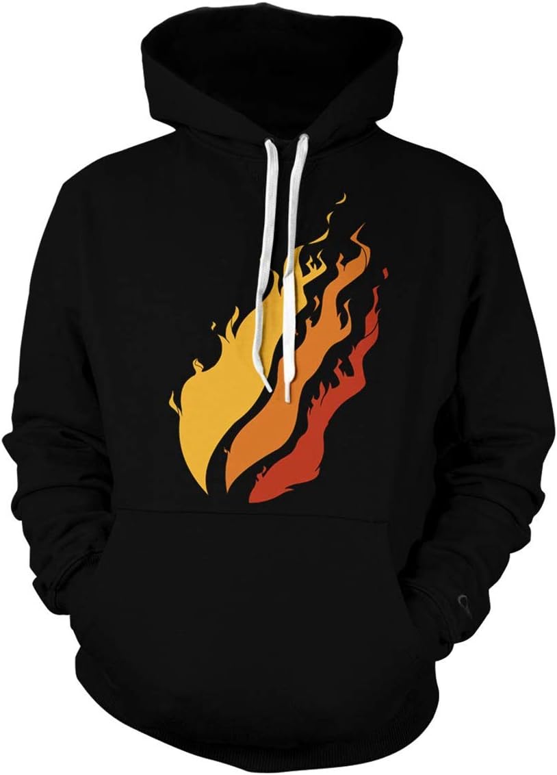 Youth Preston Fire Nation Playz Gamer Flame Hoodie Sweatshirts for Kids XL