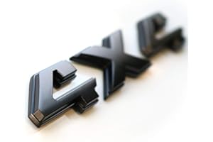 HUAPX 8.8 Inch 4x4 Emblem Sticker,1Pack Matt Black Badge Chrome Decal Sticker Replacement for Dodge Ram 1500 2500 3500,Jeep Grand Cherokee Compass Wrangler and Truck Decals (Black)