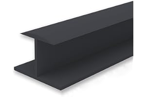 DLDIRECT Slatwall Panel Joiner H-Trim 2 Pieces 48-3/16” (8 ft) - Slatwall Accessories for a Seamless Connection Between Panels - 8' (48-3/16"), 2 Pieces
