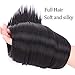Stamped Glorious Drawstring Ponytails for Women Synthetic Long Ponytail Extension Kinky Straight Drawstring Ponytail Black Color Clip in on Ponytail Externsion (22 Inches)