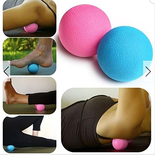 Yoga Massage Ball Crossfit Massager Roller Acupoint Therapy Muscle Relaxation by Saturday24 (Pink)