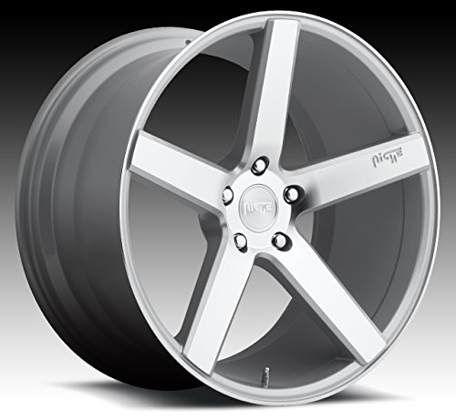 Niche Milan 20 Silver Wheel / Rim 5x4.5 with a 35mm Offset and a 72.6 Hub Bore. Partnumber M135208565+35