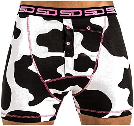 Smuggling Duds White-Black Cattled Boxer Shorts