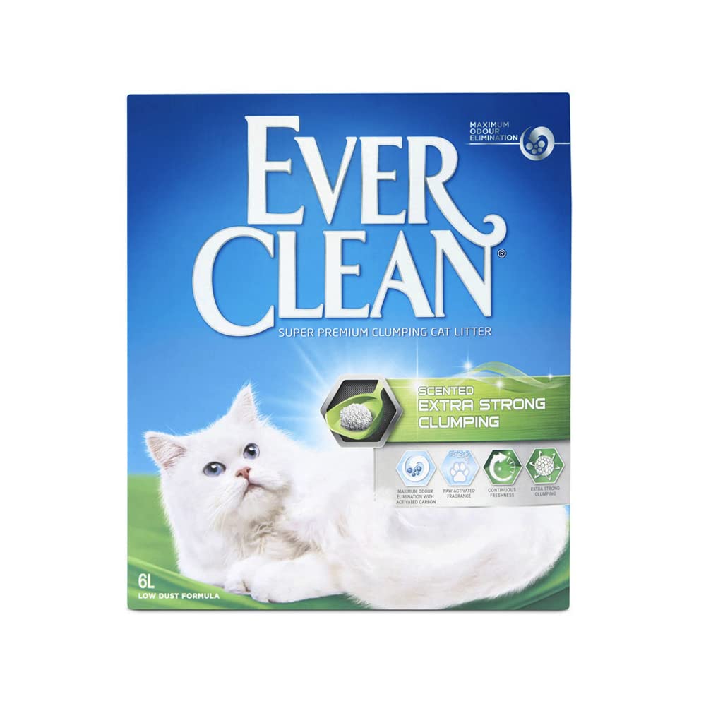 Ever Clean Cat Extra Strong Clumping Scented Litter, 6 Litre