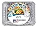 DOBI Aluminum Pans with Lids [50 Pack] - 2.25 lb. Medium Sized Disposable Aluminum Foil Take-Out Containers with Cardboard Lids