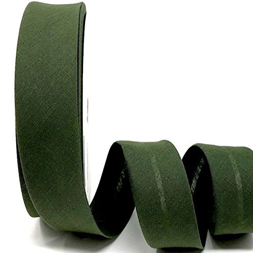 Byetsa Olive Green 30mm Polycotton Bias Binding on a 25m Roll