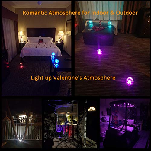 Seed 10 Pack 1.5" Small Submersible LED Lights, Battery Operated LED Craft Tea Light with Remote for Pool Parties Hot Tub Fountains Halloween Lantern Wedding Centerpieces Vases Decorations - Thumbnail 4