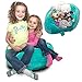 Stuffed Animal Bean Bag Storage - “Soft ’n Snuggly” Comfy Plush Fabric Kids Prefer Over Canvas - Replace Your Mesh Toy Hammock or Net - Store Blankets & Pillows Too