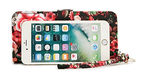 LOVESHE Women's Bueaty Flower Polyester Bifold Purse Clutch Wallet Card Holder New Fashion(17DHH28) - Thumbnail 3