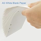 Nokingo A5 Blank Refills 100 Sheets 100gsm 6 Hole 14.8x21cm view 3