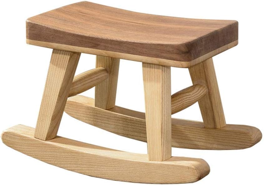 JJZXT The Living Store Premium Wood Step Stool Bench Climbing Finish Home Decor