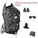 YiFeng Costume Party Leather Gimp Dog Puppy Hood Full Mask Bondage Fetish Halloween(Black)